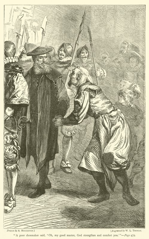 A poor shoemaker said, Oh, my good master, God strengthen and comfort you by Arthur Boyd Houghton