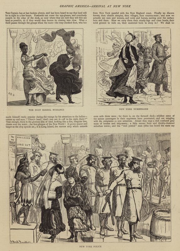 Graphic America, Arrival at New York by Arthur Boyd Houghton