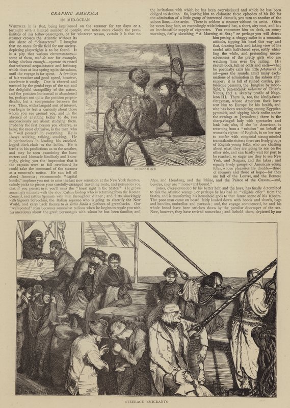 Graphic America, in Mid-Ocean by Arthur Boyd Houghton