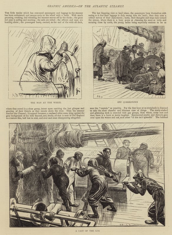 Graphic America, on the Atlantic Steamer by Arthur Boyd Houghton