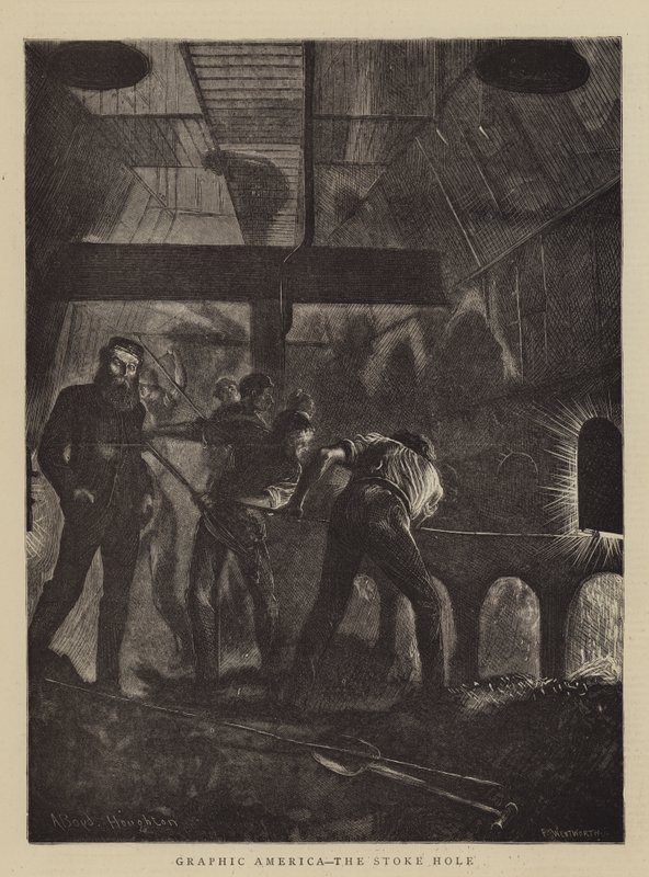 Graphic America, the Stoke Hole by Arthur Boyd Houghton