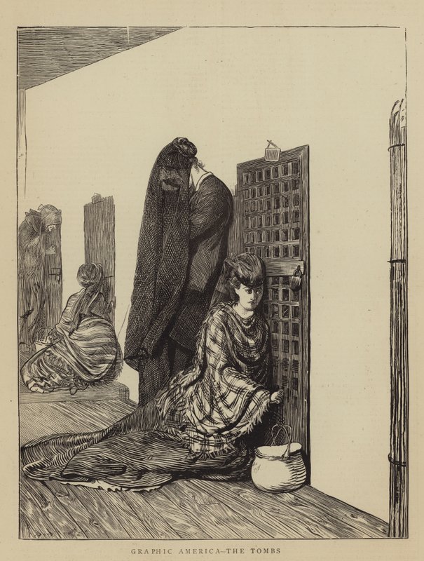 Graphic America, the Tombs by Arthur Boyd Houghton
