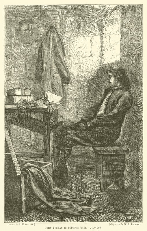 John Bunyan in Bedford Gaol by Arthur Boyd Houghton