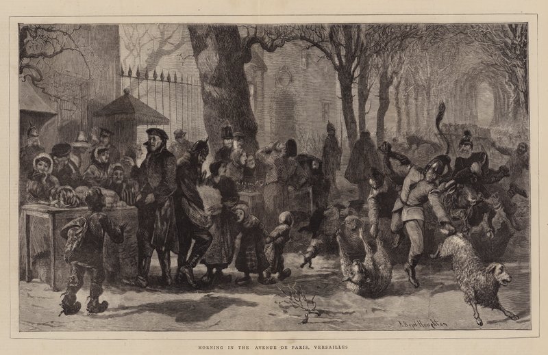Morning in the Avenue de Paris, Versailles by Arthur Boyd Houghton