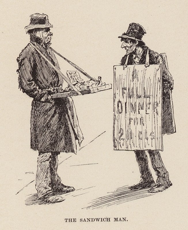 The Sandwich Man by Arthur Burdett Frost