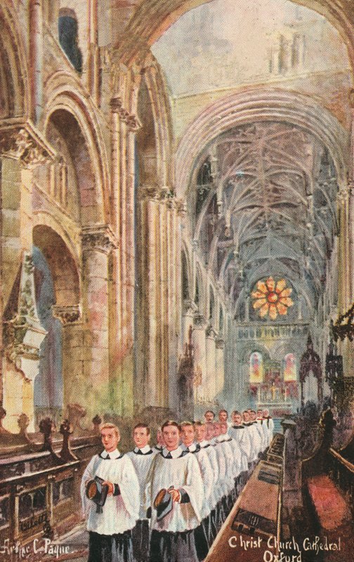 Choir of Christ Church Cathedral, Oxford, Oxfordshire by Arthur Charles Payne