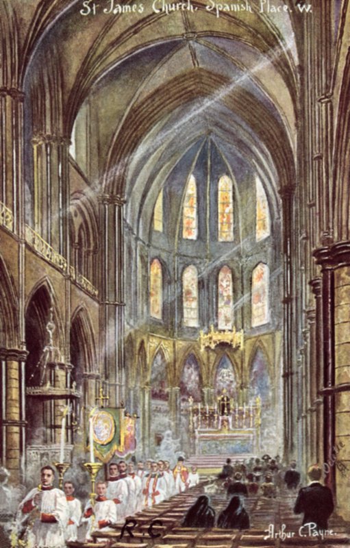 St James Church, Spanish Place by Arthur Charles Payne