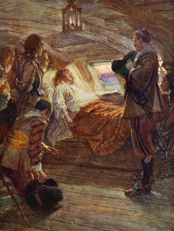 The death of Sir Francis Drake by Arthur David (after) McCormick