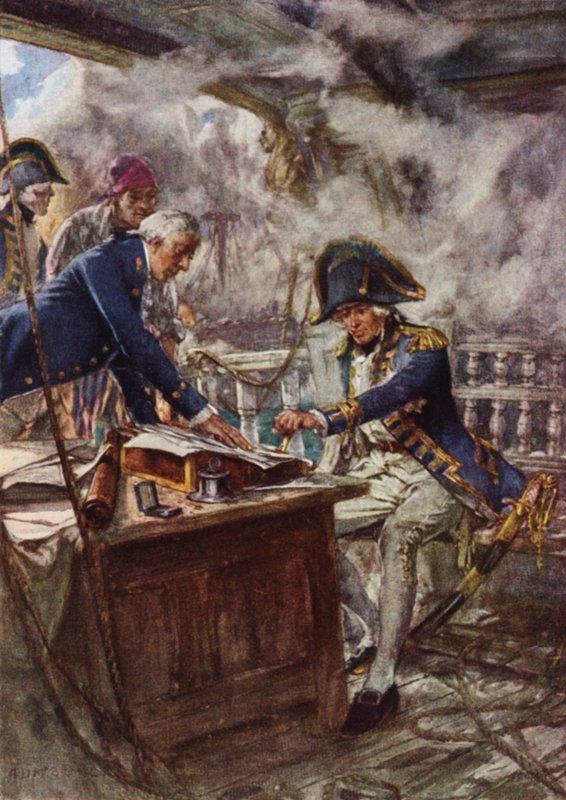Nelson sealing his letter to the Crown Prince of Denmark by Arthur David McCormick