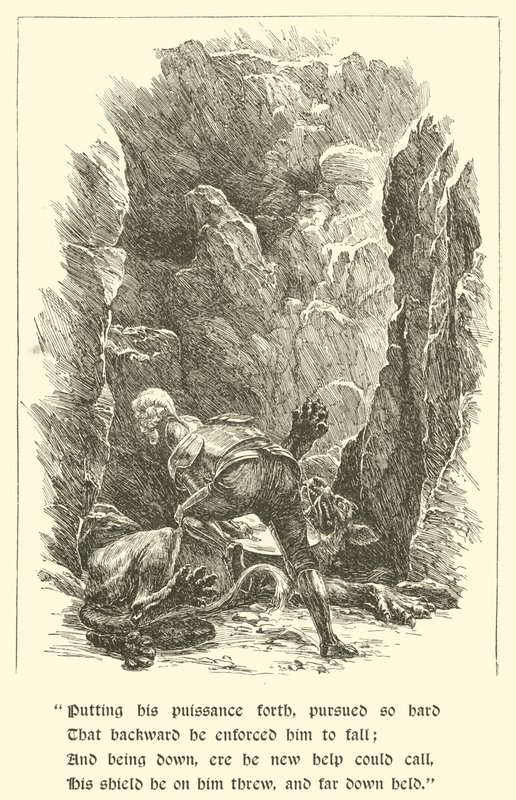 Sir Calidore, Knight Of Courtesy, Beast With A Thousand Tongues by Arthur George Walker