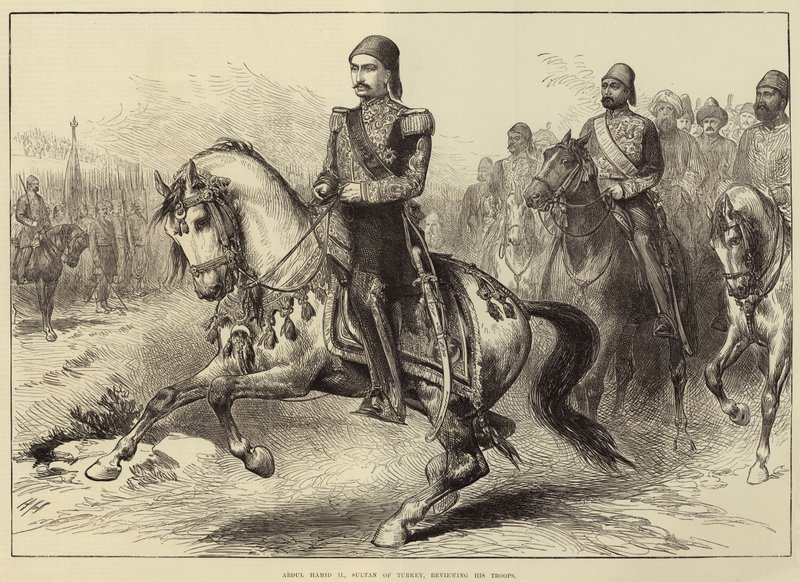 Abdul Hamid II, Sultan of Turkey, reviewing his Troops by Arthur Hopkins