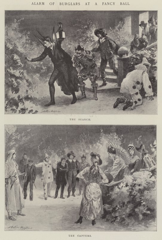 Alarm of Burglars at a Fancy Ball by Arthur Hopkins