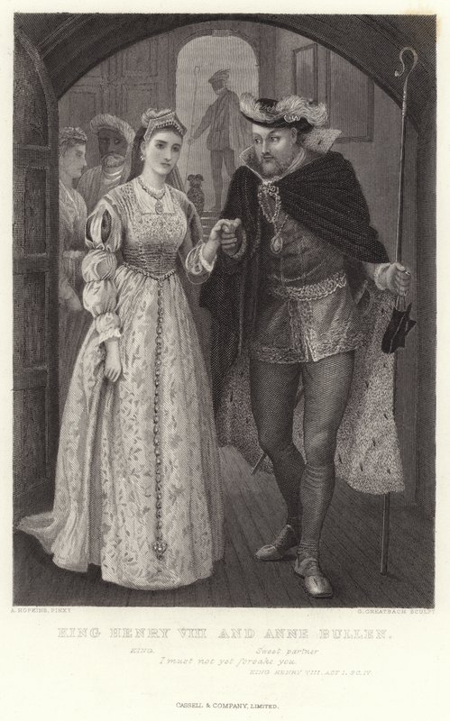 King Henry VIII and Anne Bullen, King Henry VIII, Act I, Sc IV by Arthur Hopkins