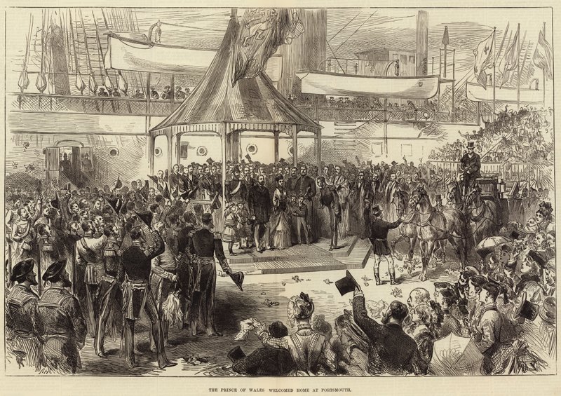 The Prince of Wales Welcomed Home at Portsmouth by Arthur Hopkins