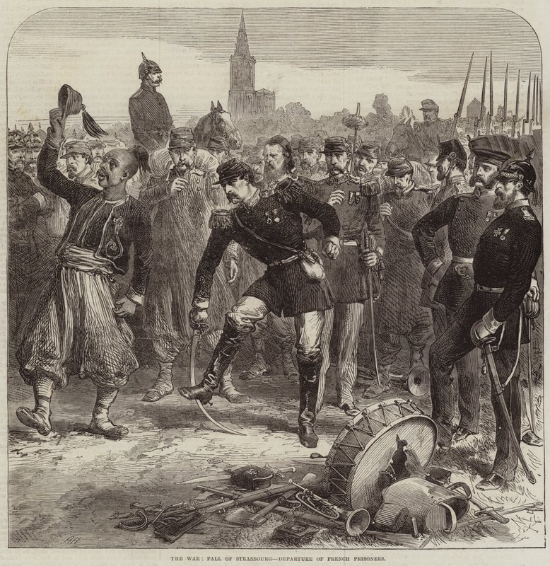 The War, Fall of Strasbourg, Departure of French Prisoners by Arthur Hopkins