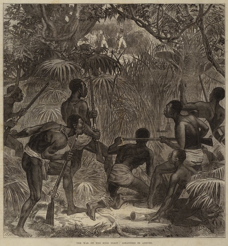 The War on the Gold Coast, Ashantees in Ambush by Arthur Hopkins