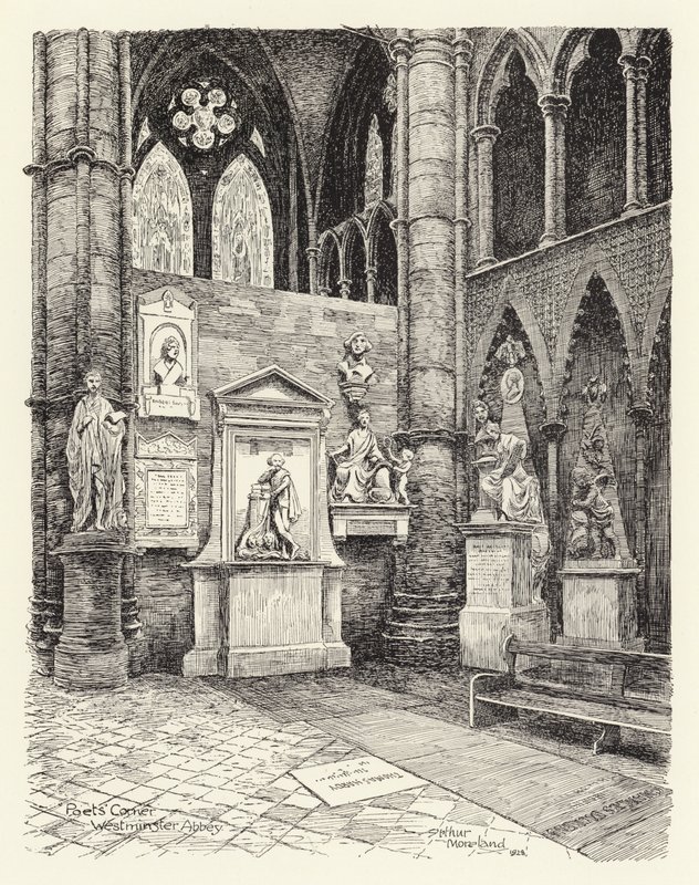 Poets’ Corner, Westminster by Arthur Moreland