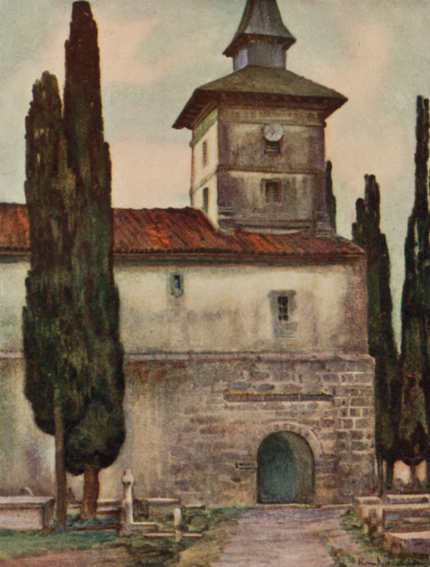 Church at Itxassou by Arthur Romilly Fedden