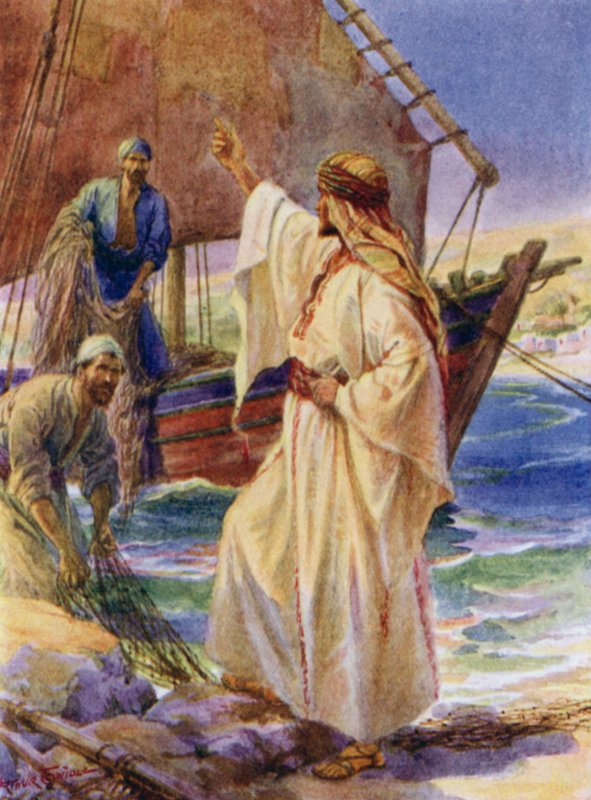 Jesus calling Peter and Andrew by Arthur Twidle