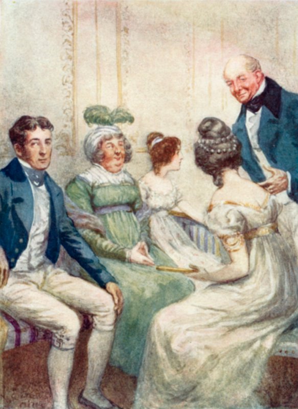 Illustration for Persuasion by Jane Austen by Arthur Wallis Mills
