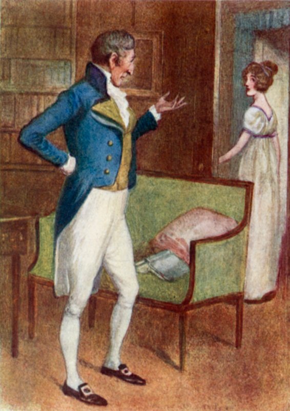 Illustration for Pride and Prejudice by Jane Austen by Arthur Wallis Mills