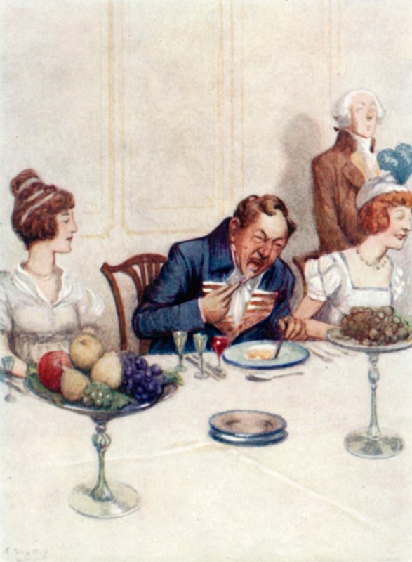 Illustration for Pride and Prejudice by Jane Austen by Arthur Wallis Mills