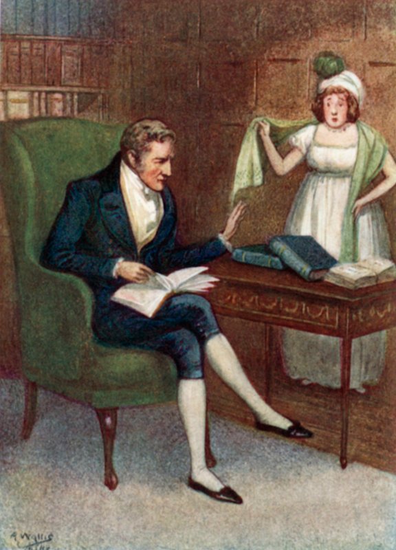 Illustration for Pride and Prejudice by Arthur Wallis Mills