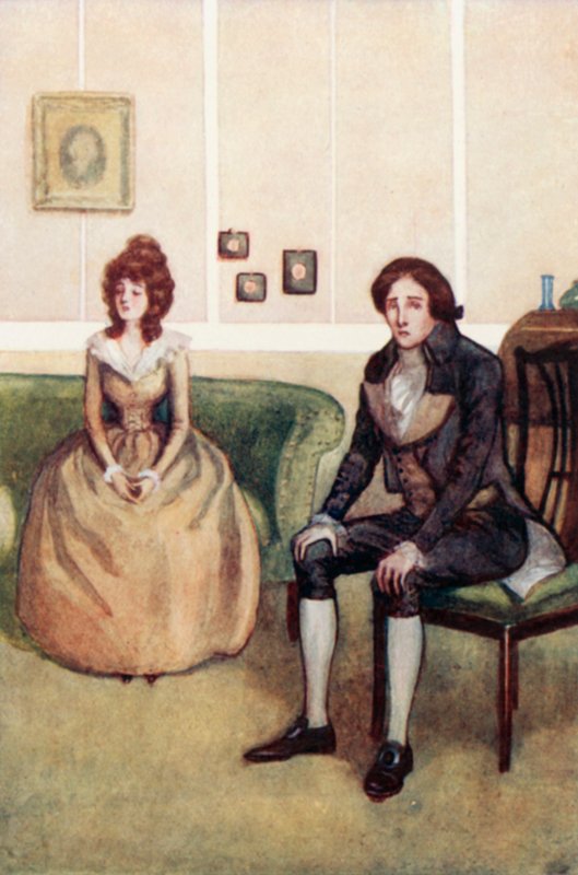Illustration for Sense and Sensibility by Jane Austen by Arthur Wallis Mills