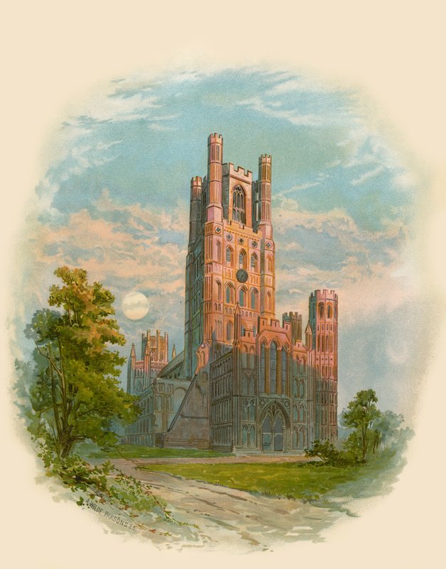 Ely Cathedral, West Tower by Arthur Wilde Parsons