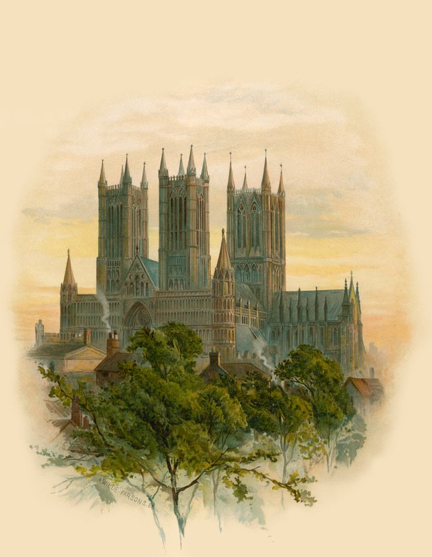 Lincoln Cathedral, South West by Arthur Wilde Parsons