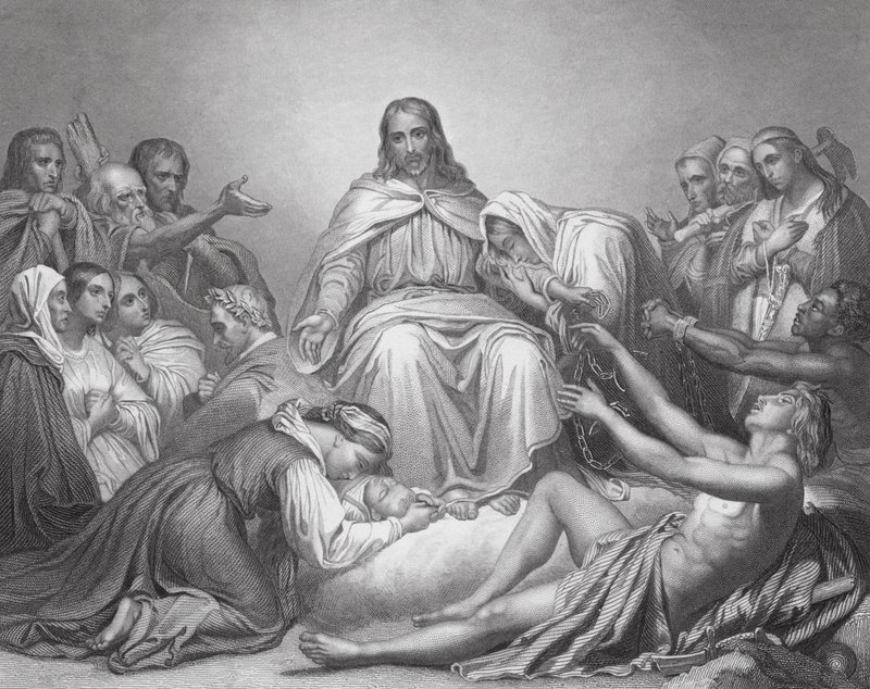 Christ the Comforter, Luke, Ch IV, vs 16, 21 by Ary (after) Scheffer
