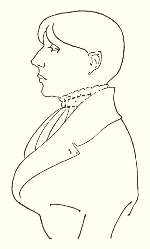 Outline Portrait of Himself by Aubrey Beardsley
