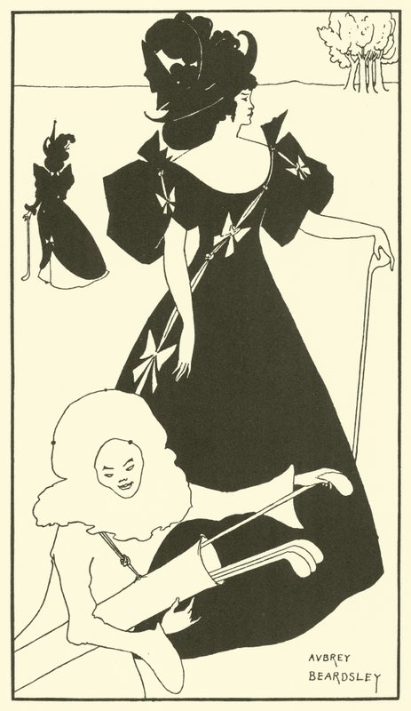 Design for a Golf Card by Aubrey (after) Beardsley