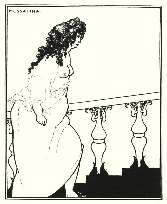 Messalina Returning from the Bath by Aubrey (after) Beardsley