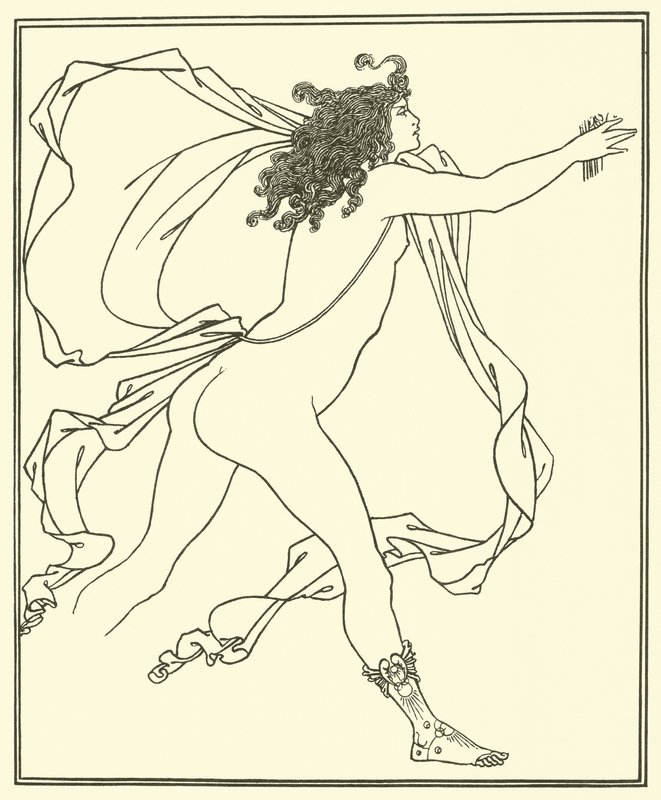 Apollo Pursuing Daphne by Aubrey Beardsley