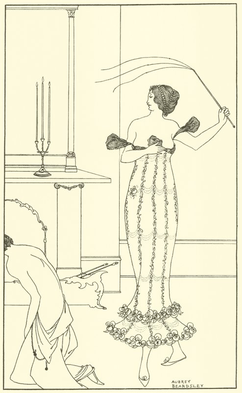 Frontispiece, The Full and True Account of the Wonderful Mission of Earl Lavender by Aubrey Beardsley