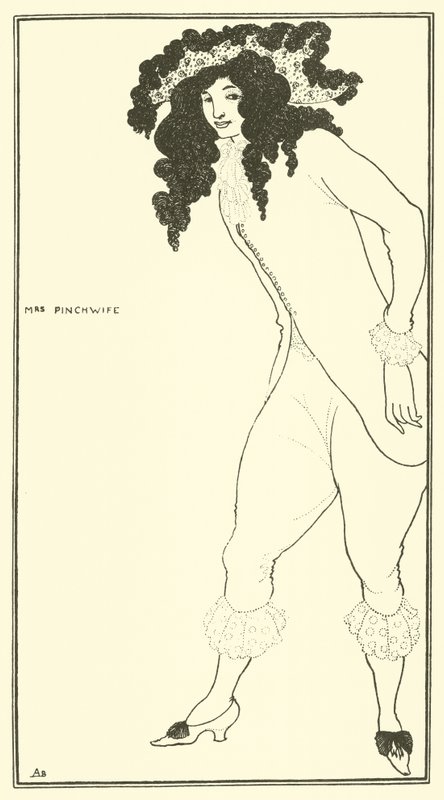 Mrs. Pinchwife by Aubrey Beardsley