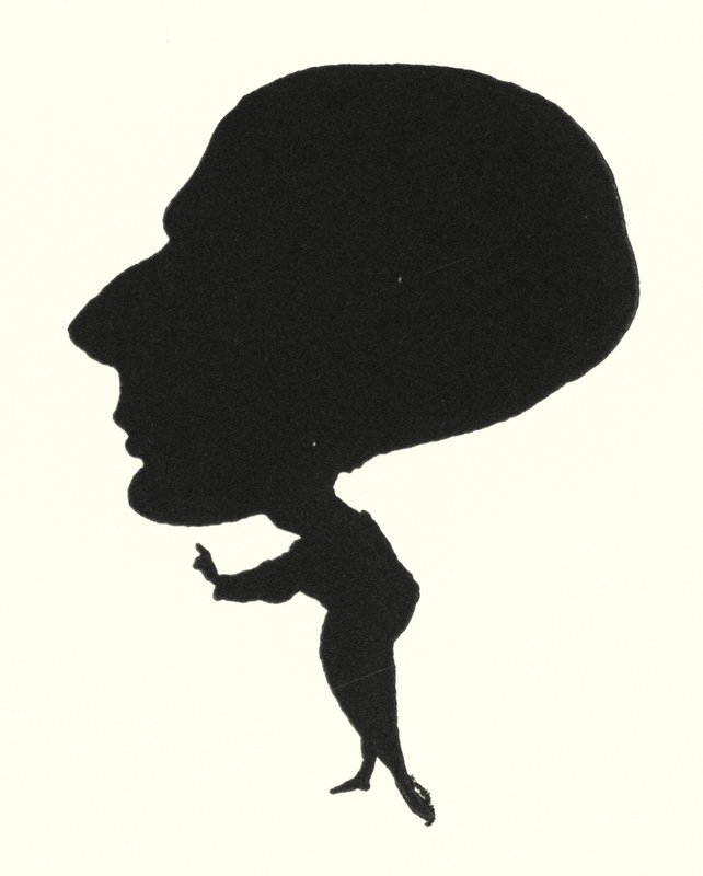 Silhouette of Aubrey Beardsley by Aubrey Beardsley