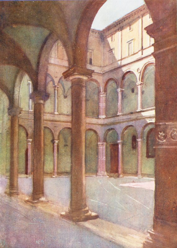 Rome: Cortile of the Cancelleria by Aubrey Waterfield