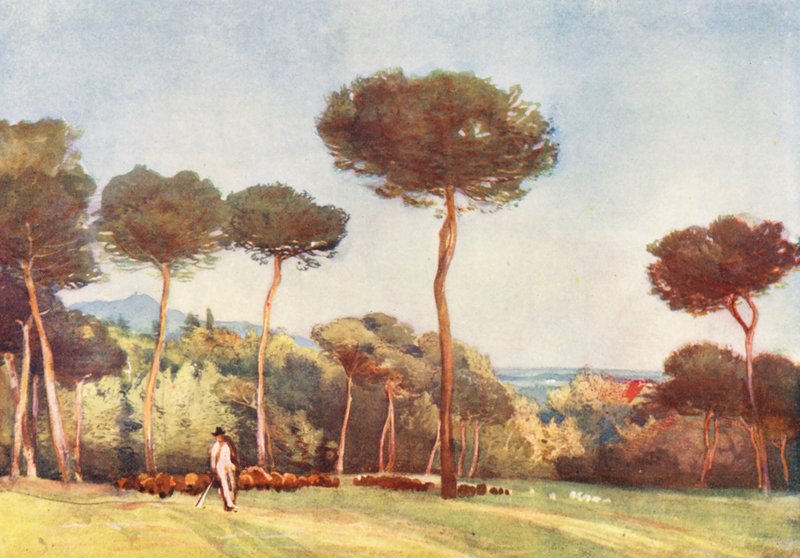 Rome: The Campagna from the Villa Pamphili Doria by Aubrey Waterfield