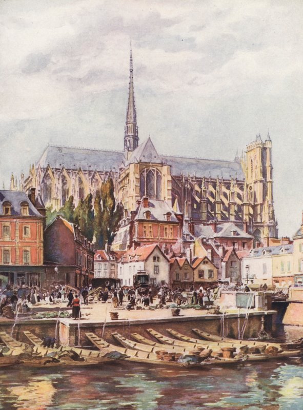 France: The Cathedral of Amiens by Auguste Gerardin