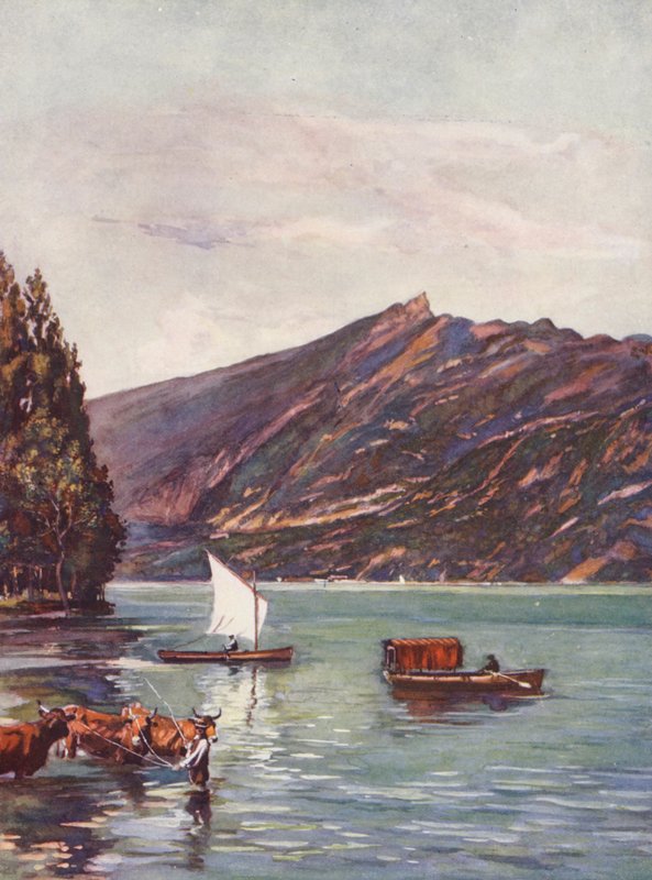 Lake Bourget by Auguste Gerardin