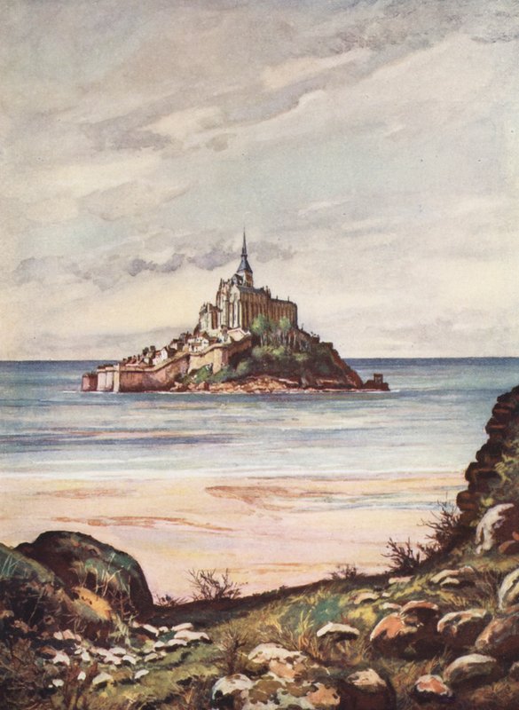 France: Le Mont Saint-Michel by Auguste Gerardin