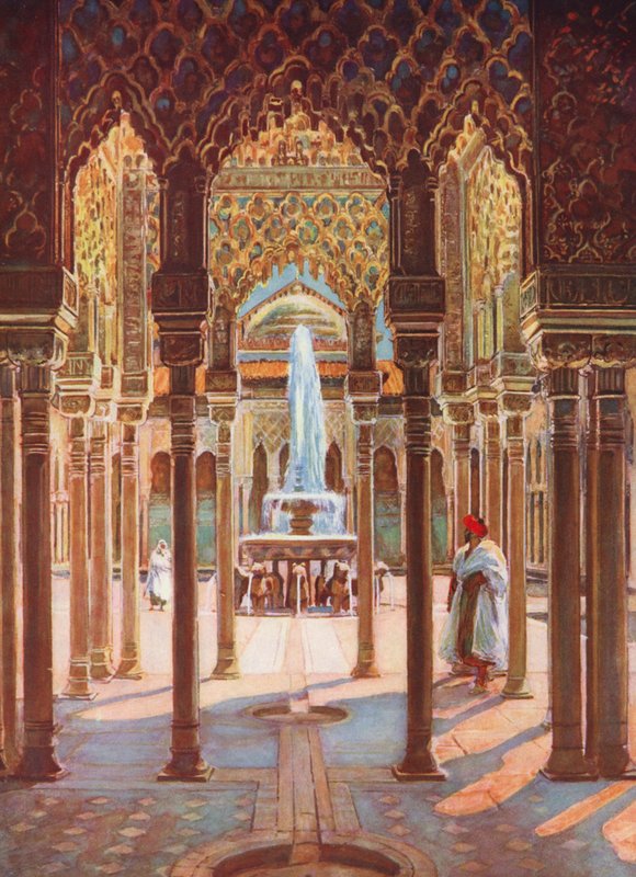 The Alhambra, Spain by Auguste Gerardin