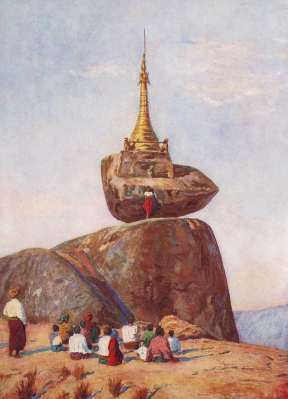 La Pagode Sampan, Birmanie by Auguste Gerardin