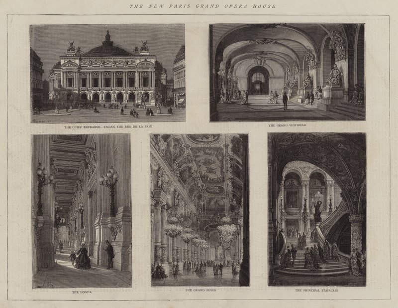 The New Paris Grand Opera House by Auguste Victor Deroy