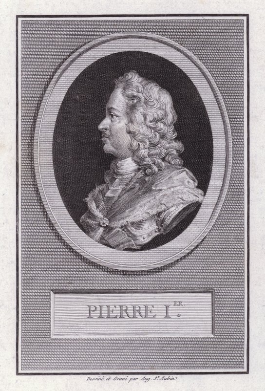 Peter the Great, Tsar of Russia by Augustin de Saint Aubin