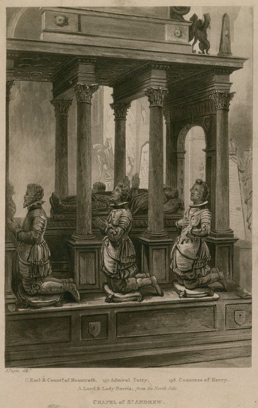 Chapel of St Andrew, Westminster Abbey, London by Augustus Charles Pugin