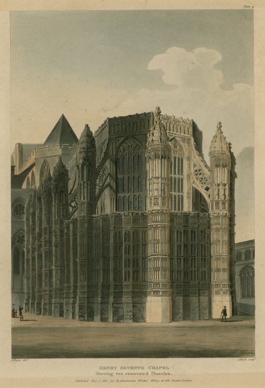 Henry Seventh Chapel, Westminster Abbey, London by Augustus Charles Pugin