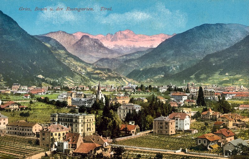 Gries, Bolzano and the Rosengarten, Tyrol by Austrian Photographer